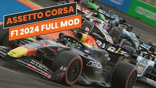 Assetto Corsa New F1 2024 Full Mod Released [upl. by Amolap]