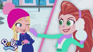 Que nieve ❄️ ⛄️  Polly Pocket en español  Dibujos animados de Navidad [upl. by Akiner]