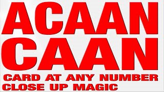 Virtual ACAAN Any Card Any Number Magic Trick and Tutorial Berglas Effect [upl. by Alidia988]