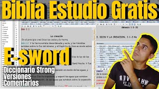 Biblia de Estudio Descargar ESWORD en Español con STRONG DICCIONARIO [upl. by Llered]