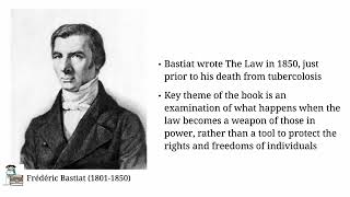 Frédéric Bastiat The Law [upl. by Ecirtaeb]