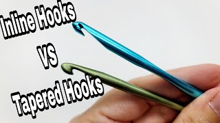 Inline Crochet Hooks VS Tapered Crochet Hooks [upl. by William984]