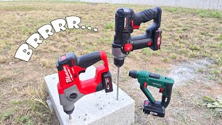 Parkside Performance 12V Hammer Drill vs Milwaukee M12 Sub Compact SDSPlus Hammer [upl. by Benjy]