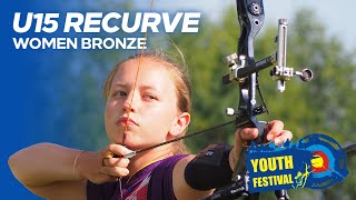 Recurve Under 15 Women Bronze  Youth Festival 2024 [upl. by Canon]