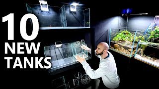 10 NEW AQUARIUMS nano OVERLOAD  MD FISH TANKS [upl. by Ellered]