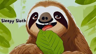 Sleepy Slothsloth songeducational songcontentmentlearning song [upl. by Malachi]