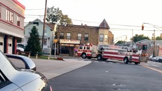 Passaic NJ Fire Dept Ladder 1 Spare Tiller Responding Twice and Engine 4 Responding as well [upl. by Green]