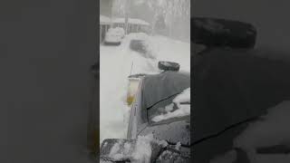 Snow plowing driveways during a nor’easter snowplowing snowremoval [upl. by Ihtak96]