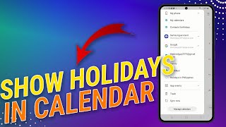 How To Show or Hide Holidays On Calendar on Samsung Galaxy [upl. by Mixam]