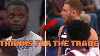 Donte DiVincenzo YELLS At Knicks Coach Thibs quotTHANKS FOR THE TRADEquot Addresses Mikal Bridges Rumor [upl. by Nwahsyd]