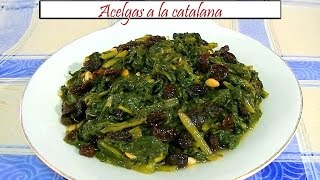 Acelgas a la catalana  Receta de Cocina en Familia [upl. by Beatrice738]