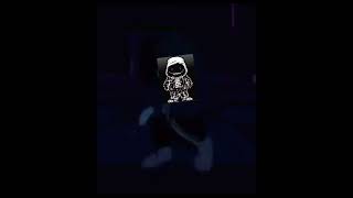 Dustdust sans interrupts dusty sans dancing to dust sans’s theme aka pyrosomni whilst being 2D [upl. by Sol]