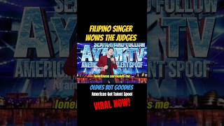 Filipino singer wows the judges VIRAL😱 [upl. by Sirrep]