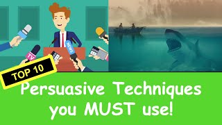 Persuasive Techniques Ten Superior Techniques to Improve your Writing [upl. by Odnomor]