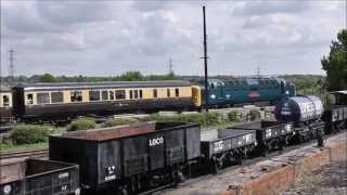 Deltic 55019 at Didcot Railway Centre with a bit of thrash amp clag [upl. by Sontag345]