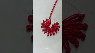 Hand embroidery handembroidery youtube viralvideo [upl. by Itsym]