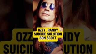 Ozzy Osbourne Story of Suicide Solution bonscott heavymetal hardrock randyrhoads [upl. by Anitroc663]