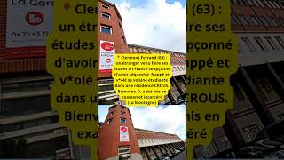 📍ClermontFerrand 63  un étranger venu faire ses études en France soupçonné davoir séquestré [upl. by Warenne]