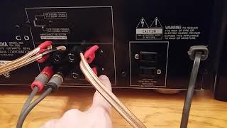 How 2 hook up a active subwoofer to a receiver or integrated amp with no subwoofer pre out on unit [upl. by Keele613]