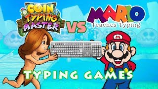 Typing Games Coin Type Master vs Mario Teaches Typing [upl. by Innattirb]