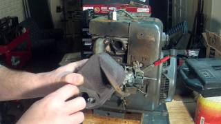 Tecumseh HM80 Engine Part 12  Muffler Installation [upl. by Anirol]