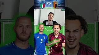 FORMAZIONI A CONFRONTO ItaliaBelgio  Nations League [upl. by Haral]