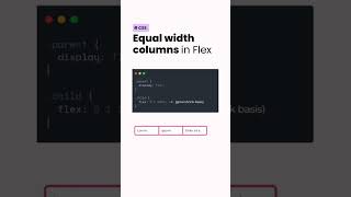 Creating equal width items inside a flex container ✨ [upl. by Akerue]