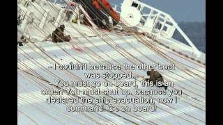 Costa Concordia emergency call Eng Sub [upl. by Mylo224]