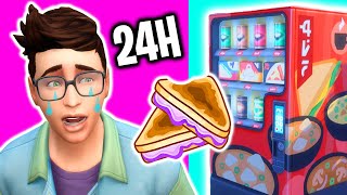 24 HORAS COMIENDO en MÁQUINAS EXPENDEDORAS DÍA 3 en la LUNA DE MIEL EN LOS SIMS 4 👨‍👩‍👧 Ep22 [upl. by Sapphera]