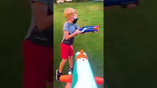 Epic Nerf Gun Battle Boys Having Fun 🔫 Fun with kids 😜 pretend play [upl. by Nosnek]