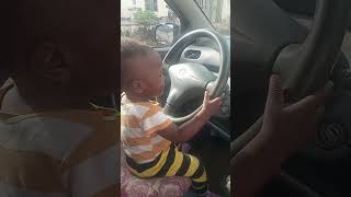 9 months old baby driving [upl. by Tam604]