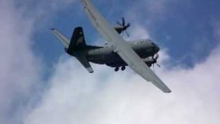 The C27J Spartan CRAZY LANDING  Farnborough International Airshow 2010 [upl. by Ginni]