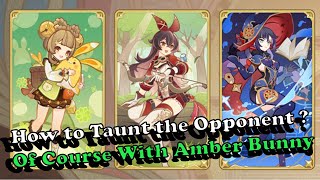 Amber Bunny Before Update 51 Taunt with Yaoyao and Mona deck  TCG Genshin Impact [upl. by Ojimmas]