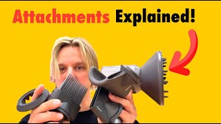 Attachments Explained  Dyson Supersonic Hair Dryer  Review [upl. by Adil]