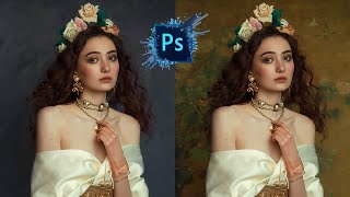 Change The Background of your Pictures Create Old Masters Look Photoshop Tutorial [upl. by Aivirt]