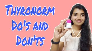 Thyronorm Tablet dos and donts Patient counseling for thyronorm Tablet Hypothyroidism [upl. by Levram204]