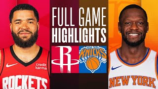 ROCKETS at KNICKS  FULL GAME HIGHLIGHTS  January 17 2024 [upl. by Early363]