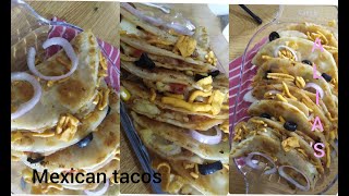 Mexican tacos recipe  vegetarian tacos  potato tacos  Alias food diary [upl. by Annoed]