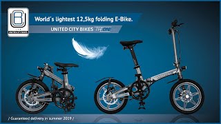 THE ONE  World´s lightest electric folding bike [upl. by Suiluj]