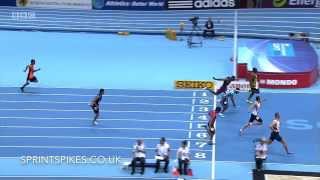 Richard Kilty 653 60m Heat 4 IAAF world indoor Championships 2014 [upl. by Nona922]