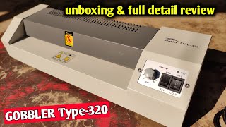 GOBBLER Type320 AllinOne Professional Lamination machine unboxing amp full detail review [upl. by Wainwright103]