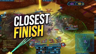 The Closest Finish EVER  PyroTech PowerTech  Quesh Huttball  Patch 741  SWTOR PVP Gameplay [upl. by Rebel]