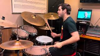 Gabriel Coelho DRUM CAM  Rushing Water  Sting COVER [upl. by Gnilyam539]