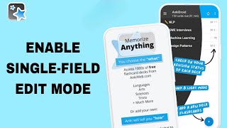 How To Enable SingleFailed Edit Mode On AnkiDroid App [upl. by Wadleigh545]