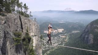 World Record Free Solo  Insane Slacklining [upl. by Cone]