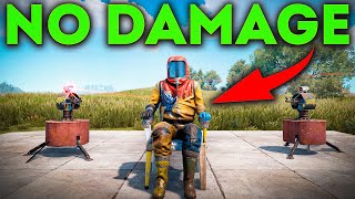 RUST how not to take damage from automatic turrets bugglitch [upl. by Swart564]