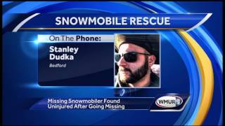 Missing snowmobiler found [upl. by Annim]