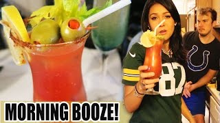 🍻 ACCEPTABLE MORNING BOOZE Bloody Mary Mimosa Peach Bellini 🍺 TastyTuesday [upl. by Pickering]