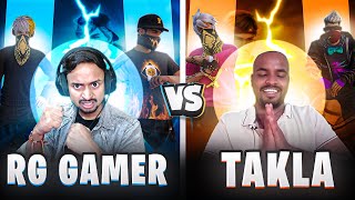 RG GAAMER VS TAKLA 🤣🔥 BEST COMEBAK EVER 😈👽 ANGRY YOUTUBER NE TAKLE KI PAND MAAR LI 😂 [upl. by Namyaw612]