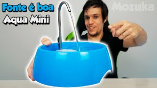 Fonte Bebedouro AQUA MINI para GATOS e CÃES  VALE A PENA COMPRAR EU TESTEI  UNBOXING e REVIEW [upl. by Aicre571]